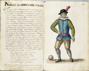 Nobleman playing football, Venetian by Jan van Grevenbroeck